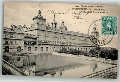 El Escorial 1907 Monasterio del Escorial Marke bildseitig