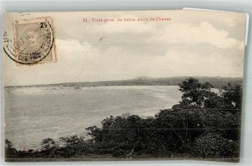 Sao Tome 1911 Baía de Ana Chaves Marke bildseitig