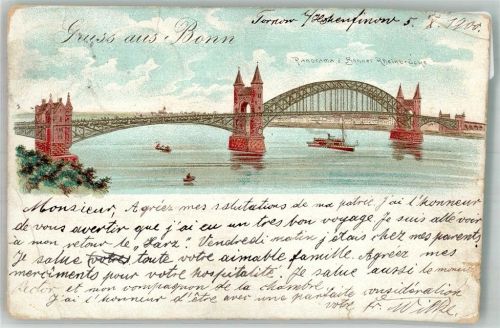 Bonn 1900 Lithographie