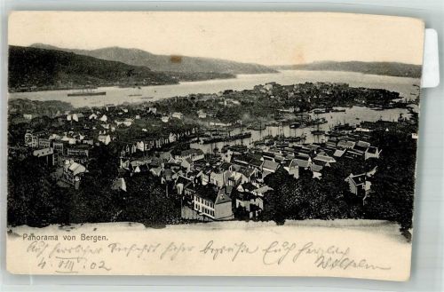 Bergen 1902 Hafen