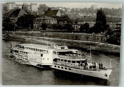 Pirna Elbeschiff Raddampfer Wilhelm Pieck