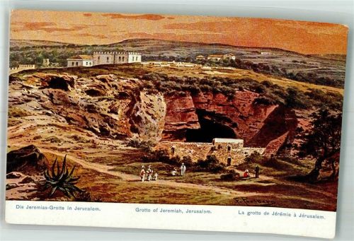 Jerusalem sign. Perlberg,F. Jeramis Grotte