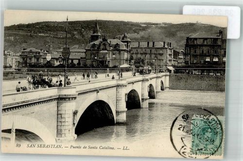 San Sebastian 1912 Puente de Santa Catalina Marke Bildseitig