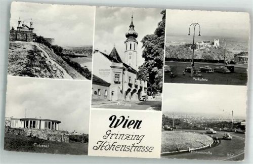 Wien Grinzing Höhenstrasse Auto Gasthaus Coblenz Leopoldsberg