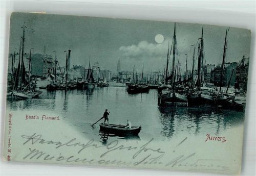 Antwerpen 1898 Hafen