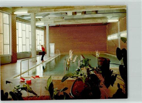 Bad Hopfenberg Kurklinik Innenaufnahme Schwimmbad Badekappenpflicht
