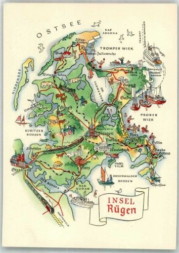 Rügen Landkarte