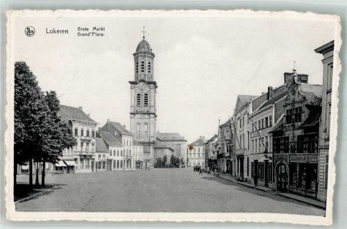 Lokeren Grand Place Kirche Geschäft