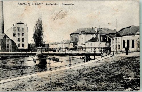 Sarrebourg 1914 Saarbrücke Saarstaden Feldpost WK I XIX,Ers.Div.