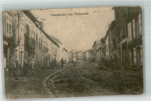 Thiaucourt-Regnieville 1915 Feldpost WK I Baukommando der Mun.Kol.u,Trainigs Hauptstrasse