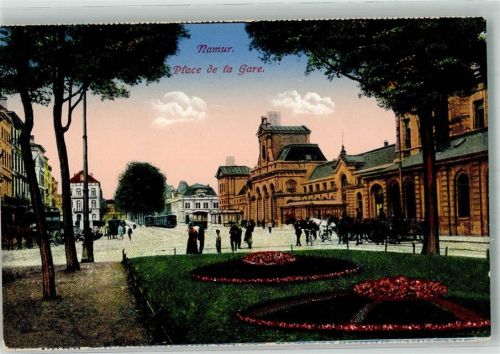 Namur 1916 Bahnhof Platz