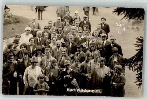 Bad Wildungen 1926 Gruppenaufnahme von Kurgästen Fotograf Walter