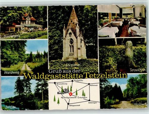Königslutter Waldgaststätte Tetzelstein Waldweg Im Elm Ehrenmal Mehrfachaufnahme