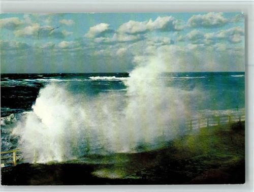Westerland Sturmflut an der Promenade