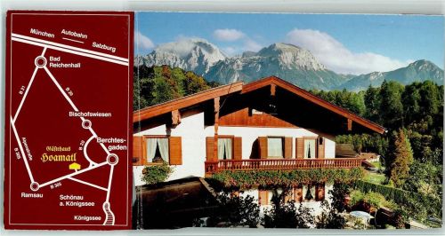 Berchtesgaden Hausprospekt Gästehaus Hoamatl in Engedey - Scanstrich