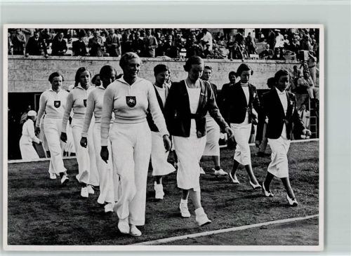 Schwimm Staffeln Holland, USA und Deutschland Olympiade 1936 Sammelbild Band II Gruppe 58