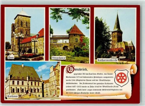 Osnabrück Dom Vitischanze Katharinenkirche Rathaus Chronik