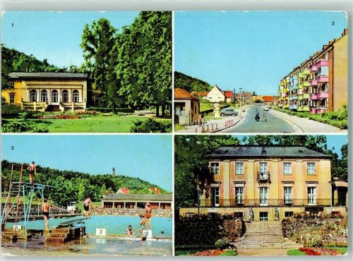Bad Freienwalde Kurhaus Beethoven-Straße Schwimmstadion Kreiskulturhaus Alexander Puschkin ehem. Schloss AKU2