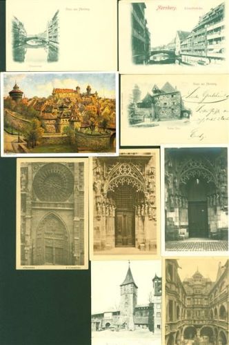 Nürnberg Lot mit 9 AK, Gute Erhaltung
