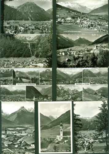 Fulpmes Lot mit 10AK; ca. 1957-1962; überwiegend gute Erhaltung, größtenteils gelaufen