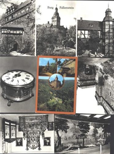 Burg Falkenstein Lot mit 7 AK (im Originalumschlag)