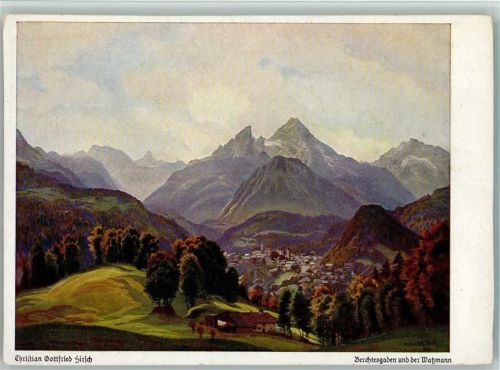 Berchtesgaden Watzmann sign. Christian Gottfried Zirsch