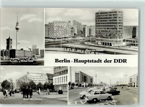 Friedrichshain Rathaus Fernseh- und UKW-Turm Haus des Lehrers Unter den Linden Karl-Marx-Allee