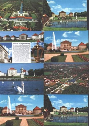 80331 W8000 Nymphenburg - Lot mit 8 AK (zwei doppelt)