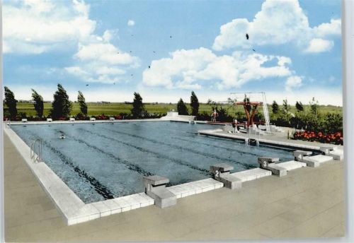 Barenburg Schwimmbad Sprungturm Baum Feld