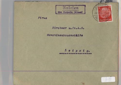 Aulosen Landpoststempel