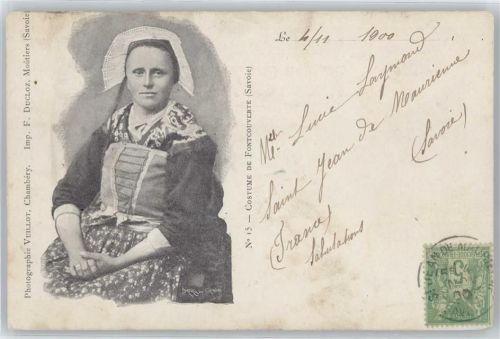 Fontcouverte-la Toussuire 1900 Tracht Savoie