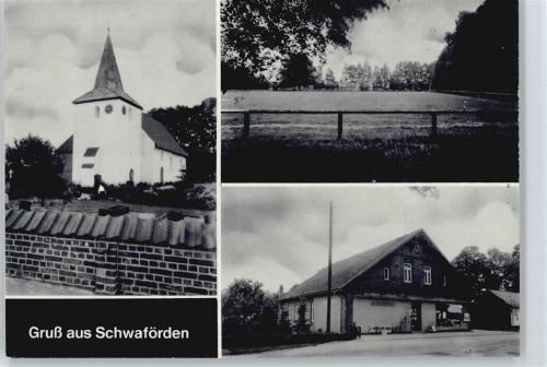Schwaförden Kirche Zaun Wiese Haus