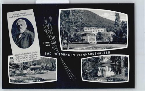 Bad Wildungen Sanatorium Schwanenteich Pavillon
