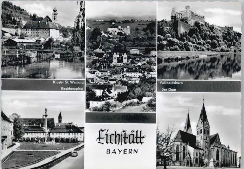 Eichstätt Kloster See Residenzplatz Kirche Uhr