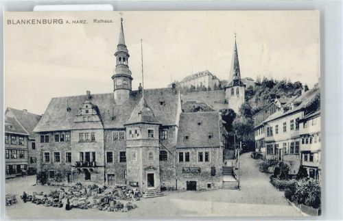 Blankenburg Rathaus Kirche Treppe Platz