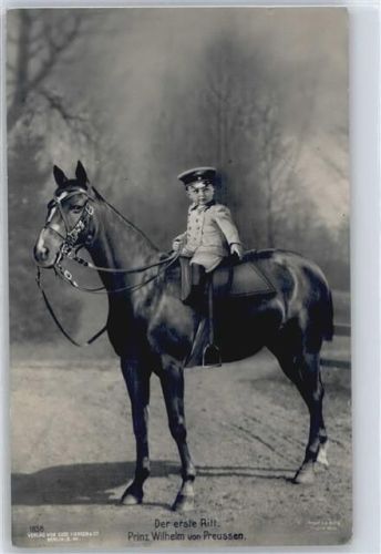 erster Ritt Adel Prinz Wilhelm