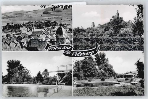 Felsberg Feld Haus Schwimmbad Bank Sprungbrett