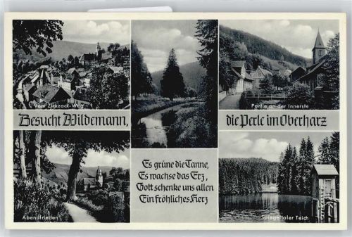 Wildemann Zickzack-Weg Kirche Teich