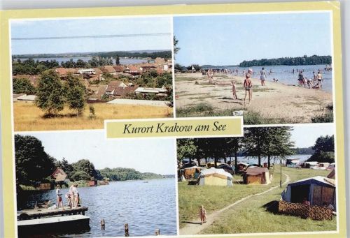 Krakow See Strand Camping Baum Haus