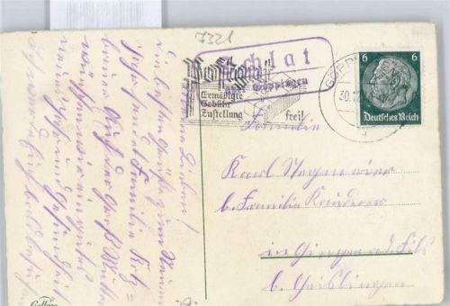 Schlat Landpoststempel, Neujahr