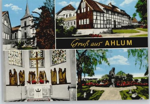 Ahlum Kirche Denkmal Kreuz Baum