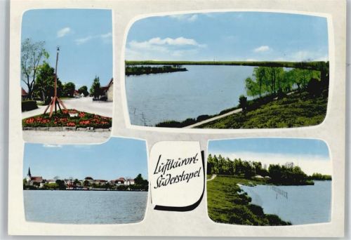 Süderstapel Fluss Blumen Panorama