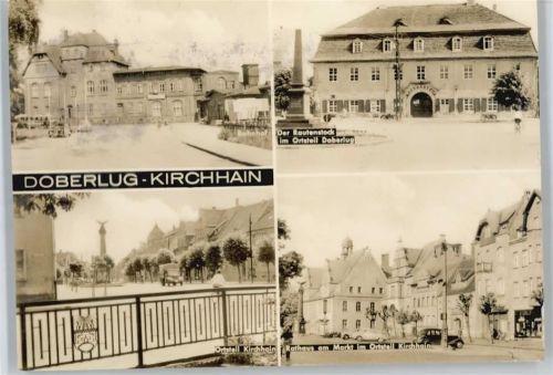 Doberlug-Kirchhain Bahnhof, Rathaus, Markt, Der Rautenstock