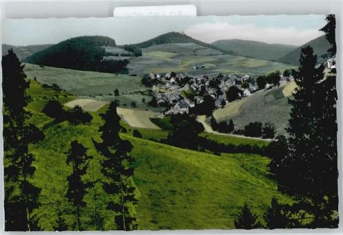 Schwalefeld Feld Baum Haus Berg