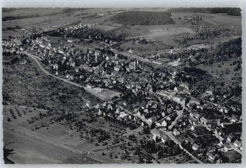 Tiengen Fliegeraufnahme Gesamtansicht Feld Haus Baum