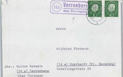 Verrenberg Landpoststempel