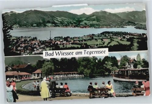 Bad Wiessee Dampfschiff, Teilansicht, Tegernsee
