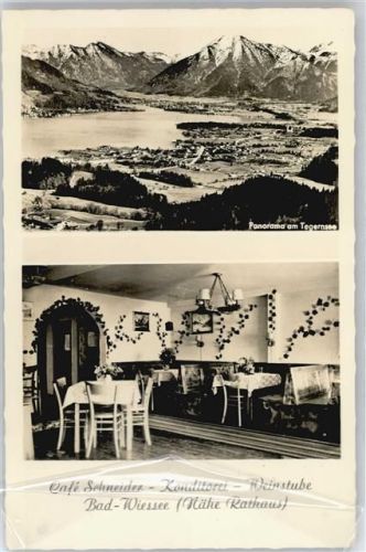 Bad Wiessee Gesamtansicht, Cafe Schneider