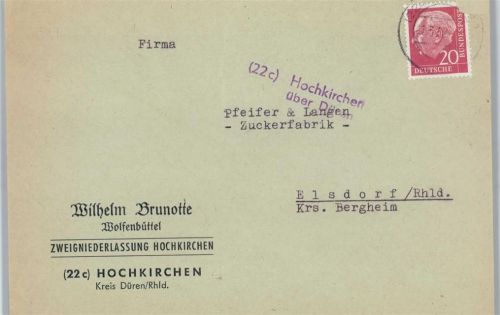 Hochkirchen Landpoststempel