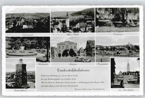 Tauberbischofsheim Rathaus, Schwimmbad, Marktplatz, Schloß